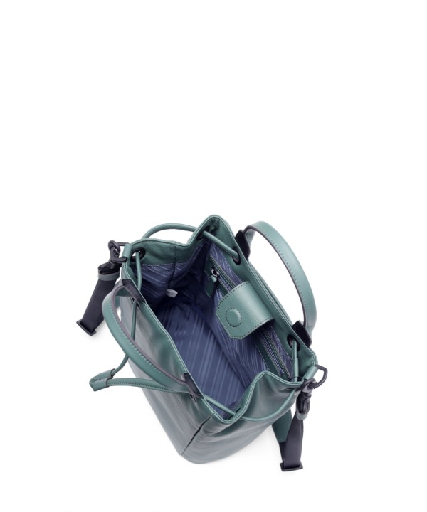 ショルダーバッグ レザー 牛革 メンズ FUJITAKA グリーン