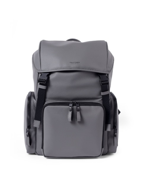 リュック レザー 牛革 A4 iPad収納対応 セットアップ対応 メンズ FUJITAKA グレー