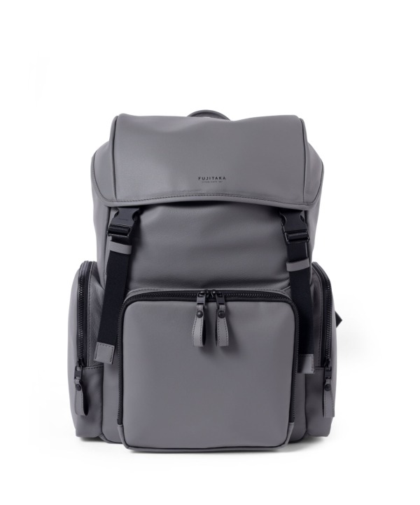 リュック レザー 牛革 A4 iPad収納対応 セットアップ対応 メンズ FUJITAKA グレー