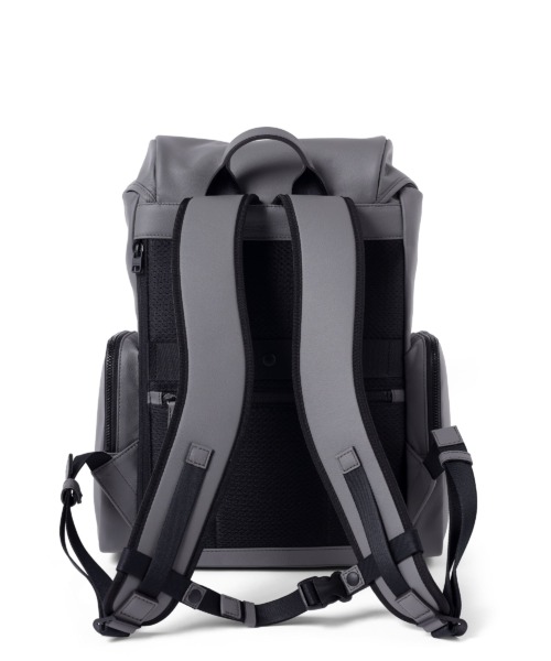リュック レザー 牛革 A4 iPad収納対応 セットアップ対応 メンズ FUJITAKA グレー