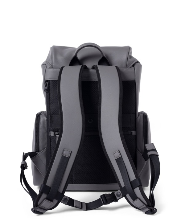 リュック レザー 牛革 A4 iPad収納対応 セットアップ対応 メンズ FUJITAKA グレー