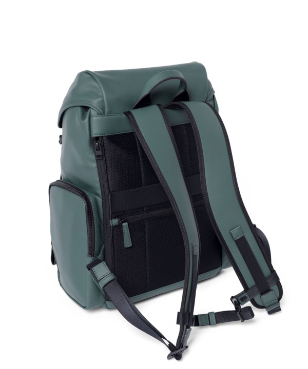 リュック レザー 牛革 A4 iPad収納対応 セットアップ対応 メンズ FUJITAKA グリーン