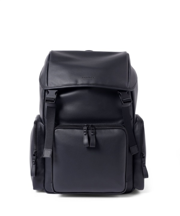 リュック レザー 牛革 A4 iPad収納対応 セットアップ対応 メンズ FUJITAKA クロ